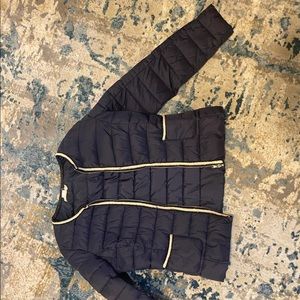 Navy quilted jacket